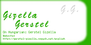 gizella gerstel business card